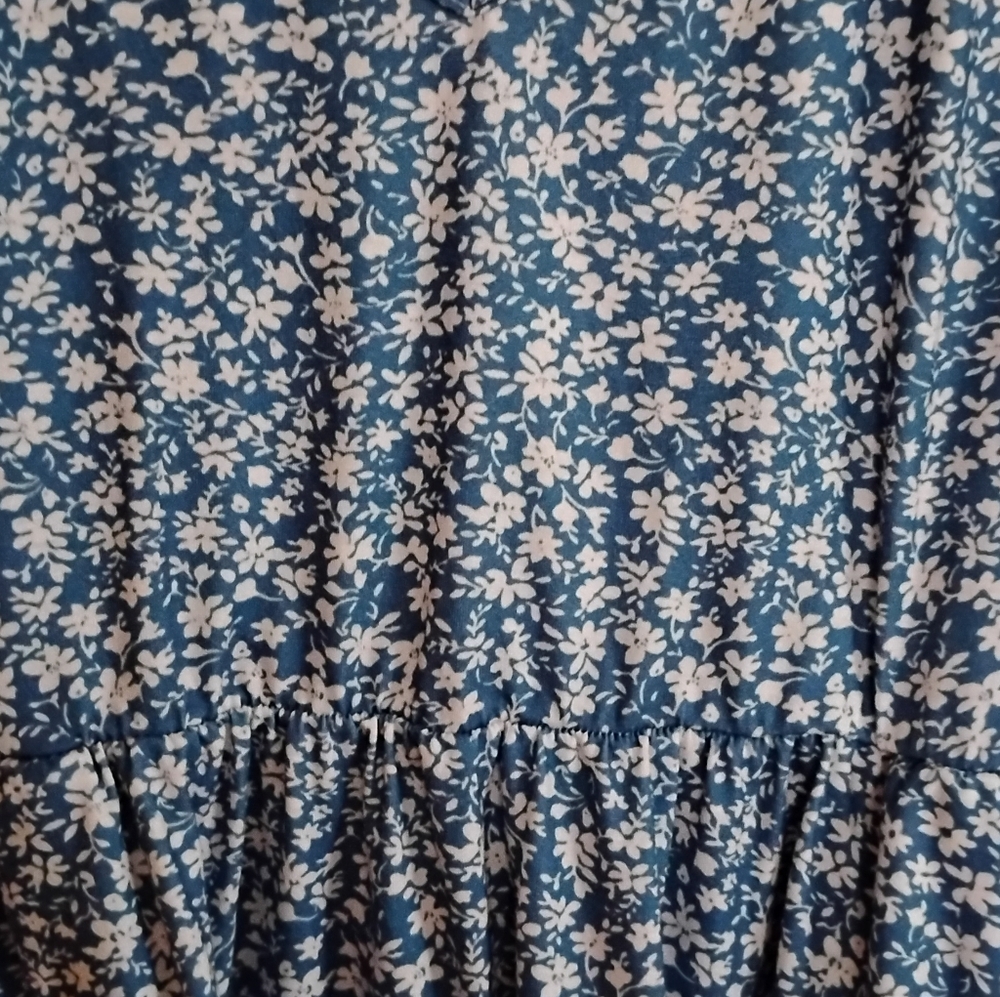 BloomChic Blue Floral Dress (12) - Picture 2 of 7